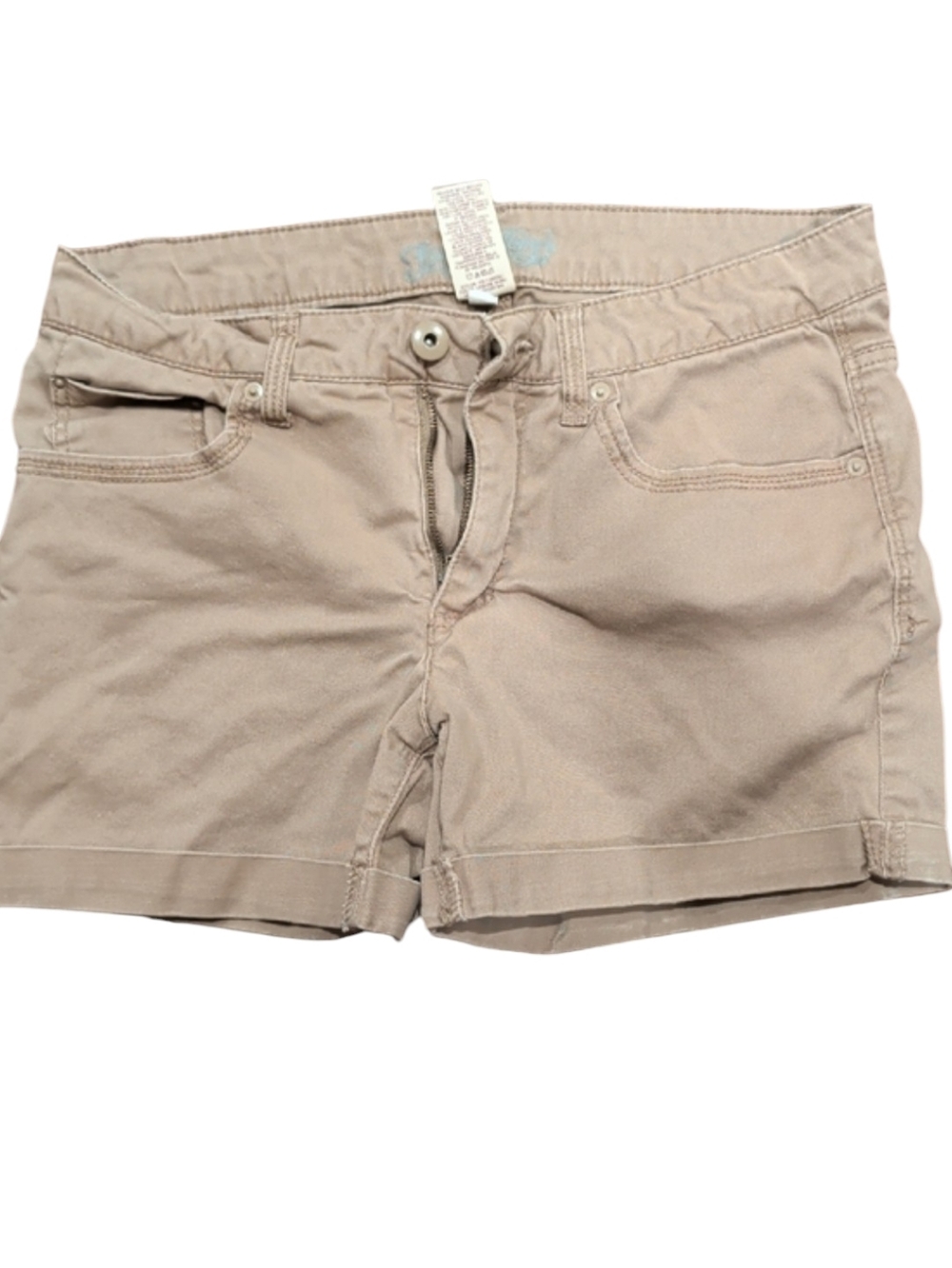 Faded Glory Women's Tan Cotton Jean Shorts (#C1020)